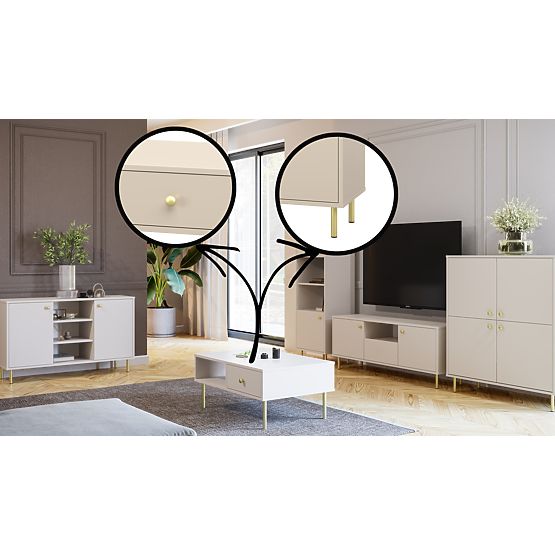 Vitrina steber za dnevno sobo Venus kašmir 1