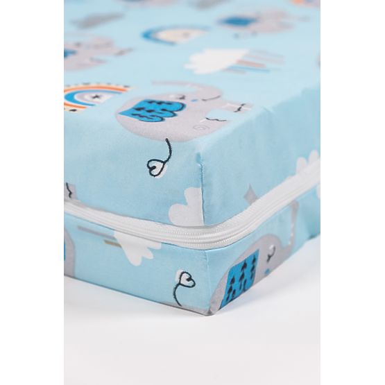 Vzmetnica z vzorcem - moder slon