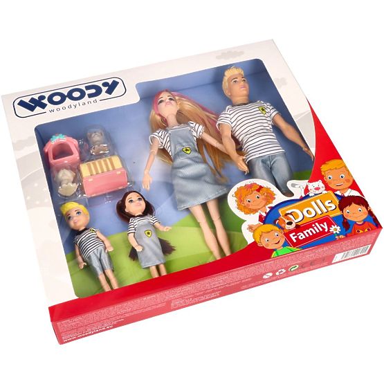 Woodyland Moderni družina lutk z živalmi