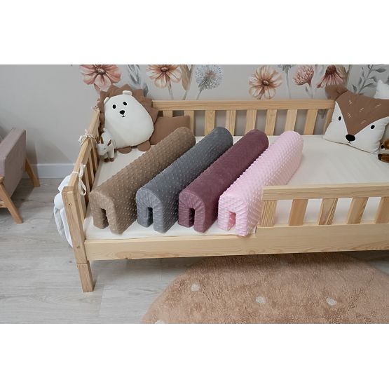 Zaščitna ograja za posteljo Ourbaby - temno siva