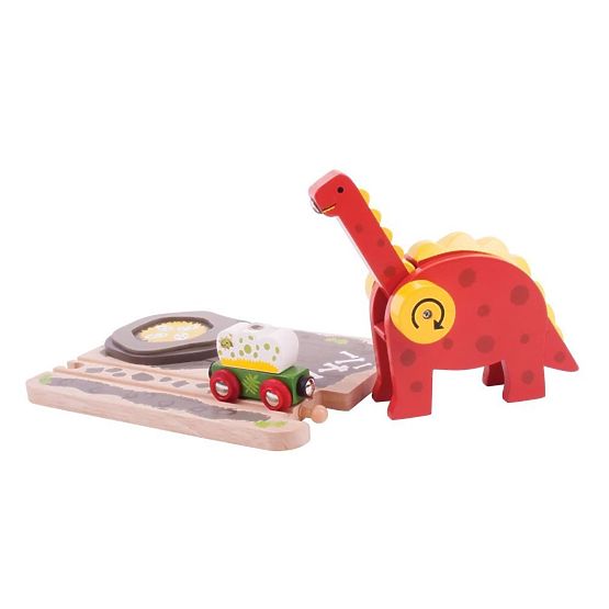 Žerjav z dinozavri Bigjigs Rail