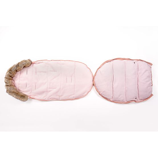 Zimska prevleka za noge za voziček Mouse - old roza