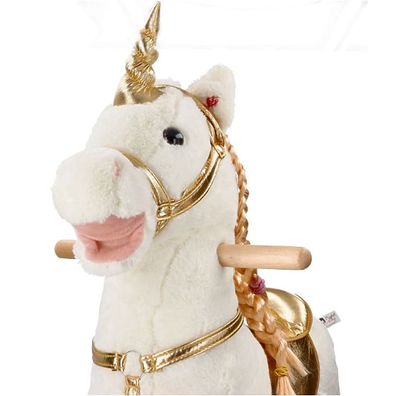 Zlati gugalni samorog s kolesi