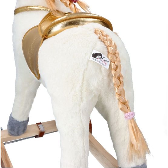 Zlati gugalni samorog s kolesi