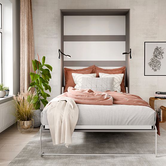 Zložljiva postelja KOBI VERTO 160x200 Siva 1 kos