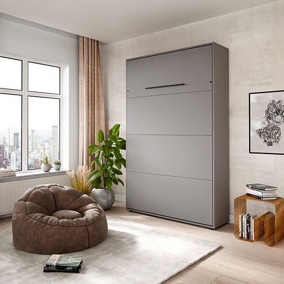 Zložljiva postelja KOBI VERTO 160x200 Siva 1 kos