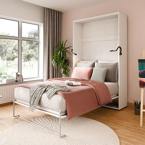 Zložljiva postelja KOBI VERTO 90x200 Bela 1 kos