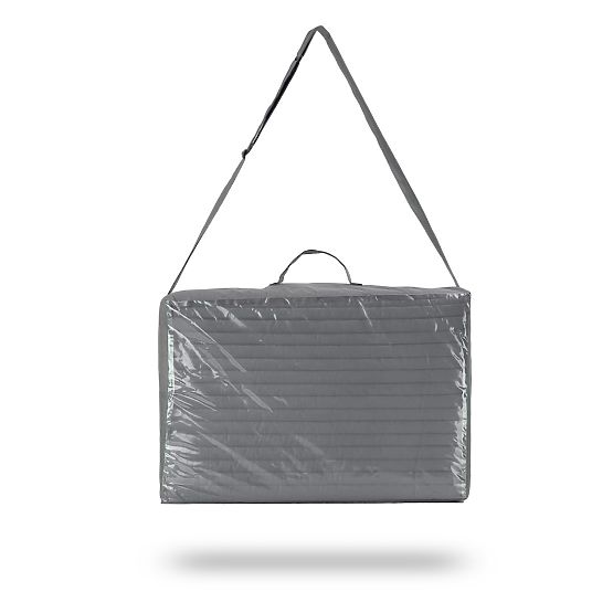 Zložljiva prenosna vzmetnica Amio - 120x60 cm - siva