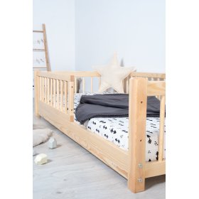Otroška nizka postelja Montessori Ourbaby - naravna