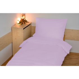 Enobarvna bombažna posteljnina 140x200 cm - svetlo vijolična