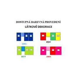 Hišica iz blaga za dvižno posteljo 180x80cm - različne barve
