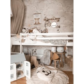 Otroška dvignjena postelja Ourbaby Modo - bela