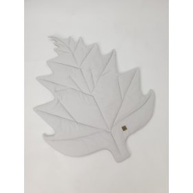 Bombažna igralna podloga Leaf - svetlo siva, TOLO