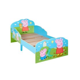 Otroška posteljica Peppa Pig s škatlami za shranjevanje