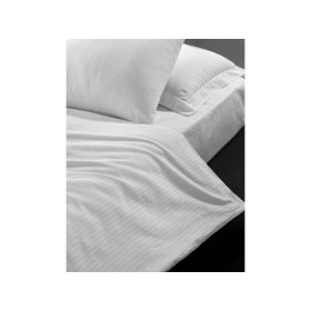 Enobarvna bombažna posteljnina 140x200 cm - Atlas gradl bela