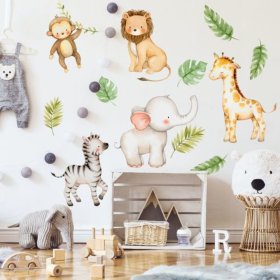 Stenske nalepke - Safari živali, Housedecor