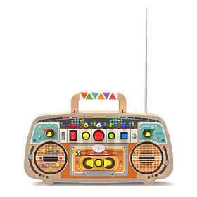 2Kids Toys Aktivnostna deska Leseni FM radio