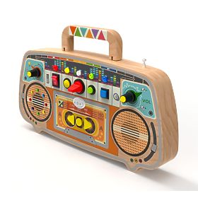 2Kids Toys Aktivnostna deska Leseni FM radio