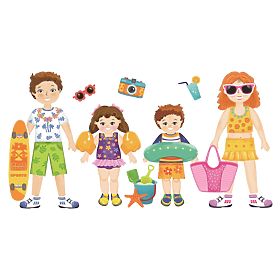 2Kids Toys Magnetno oblačenje Družina