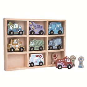 2Kids Toys Set lesenih avtomobilčkov