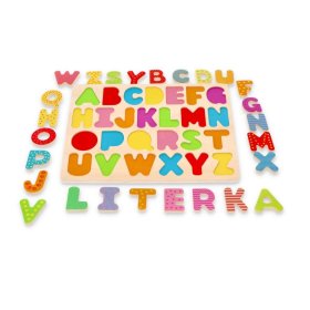 Lesena abeceda sestavljanke - velike črke