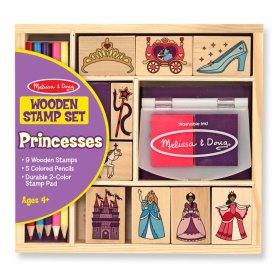 Melissa & Doug - Set lesenih znamk Princess, Melissa & Doug