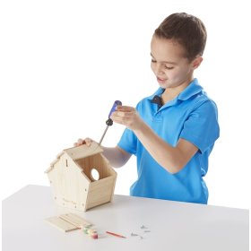 Kreativni komplet - lesena ptičja hišica, Melissa & Doug