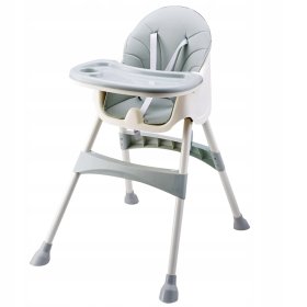 Jedilni stol Prima 2v1 - siv, EcoToys