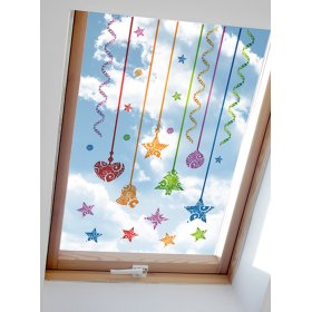Nalepke za okna Božični vzorec 04 - mešanica barv, Mint Kitten