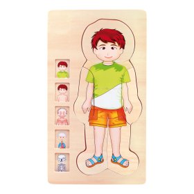 Small Foot Wooden Toys Puzzle Anatomy Tim, Small foot by Legler