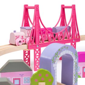 Bigjigs Rail Velika lesena tirnica za vlak princese, Bigjigs Rail