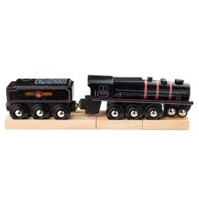 Bigjigs Rail Lesena replika motorne lokomotive Black 5