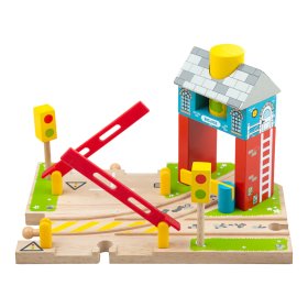 Bigjigs Rail Barriers z znakom, Bigjigs Rail