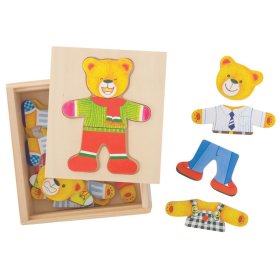 Bigjigs Toys Mr. Bear Dress Up Puzzle, Bigjigs Toys