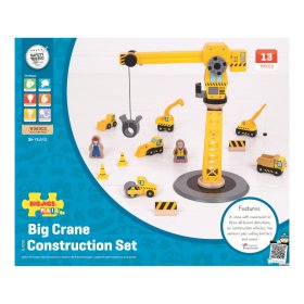 Bigjigs Rail Crane in gradbeni stroji