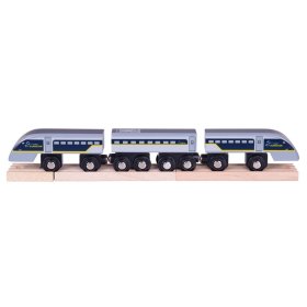 Bigjigs Rail Express Eurostar E320 + 3 tiri