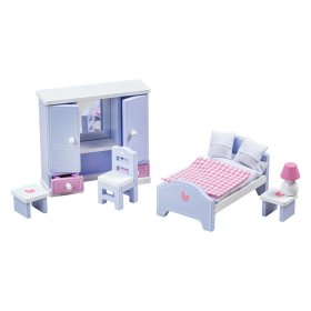 Tidlo Leseno pohištvo za spalnice svetlo vijolično-modre barve, Tidlo