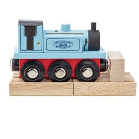 Bigjigs Rail Wooden train Terrier blue