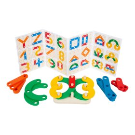 Igra Small Foot Puzzle črke in številke, Small foot by Legler