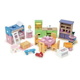 Le Toy Van Furniture Starter popoln komplet za hišo, Le Toy Van