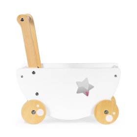 Lesen voziček za punčke + hojica 2v1, EcoToys