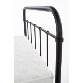 Kovinska postelja LINDA 120x200 cm - črna, Halmar