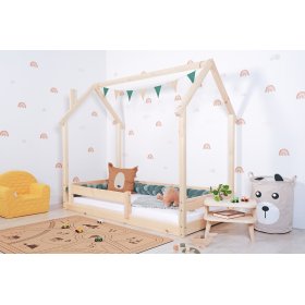 Otroška postelja Montessori hiška Chimney - lakirana, Ourbaby