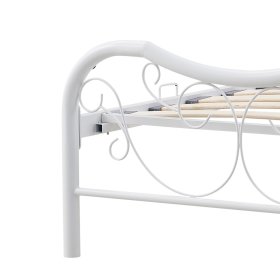 Kovinska postelja FABRIZIA 90 x 200 cm - Bela