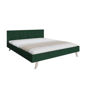 Oblazinjena postelja HEAVEN 140 x 200 cm - Zelena