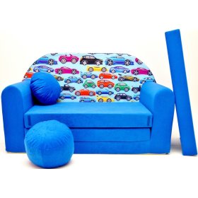 Otroški kavč Avtomobili Modra, Welox