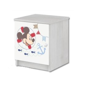 Otroška nočna omarica Mickey Mouse - dekor norveškega bora, BabyBoo, Mickey Mouse