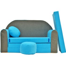 Otroški kavč Misty - sivo-modra, Welox