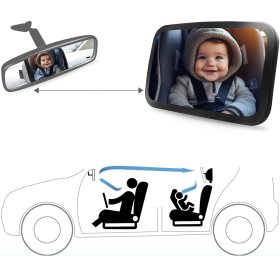 SIPO Ogledalo za opazovanje otroka v avtu, Sipo