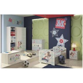 Otroška nočna omarica Mickey Mouse - dekor norveškega bora, BabyBoo, Mickey Mouse